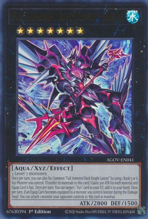 Full Armored Dark Knight Lancer (AGOV-EN041) - Age of Overlord 1st Edition