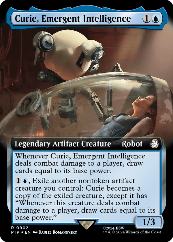 Curie, Emergent Intelligence (Extended Art) (Surge Foil) (PIP-902) - Fallout: (Extended Art) Foil