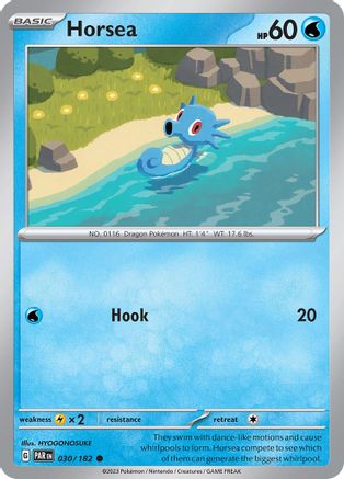 Horsea 030  - Reverse Holofoil SV04 Paradox Rift - Common