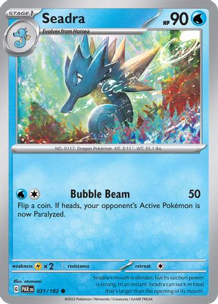 Seadra 031  - Reverse Holofoil SV04 Paradox Rift - Common