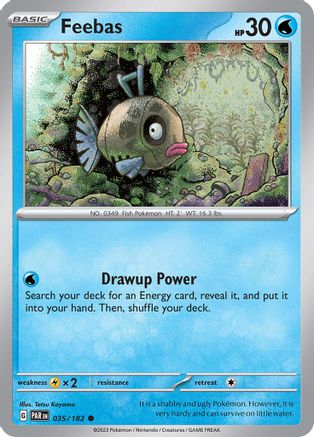 Feebas 035  - Reverse Holofoil SV04 Paradox Rift - Common