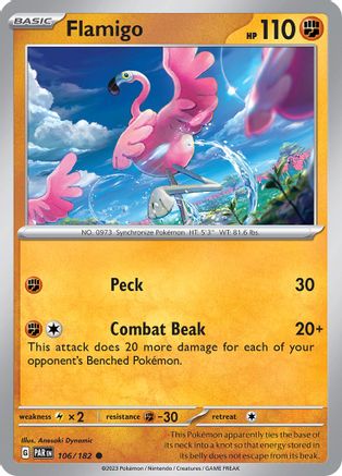 Flamigo 106  - Reverse Holofoil SV04 Paradox Rift - Common