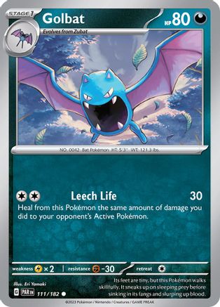 Golbat 111  - Reverse Holofoil SV04 Paradox Rift - Common