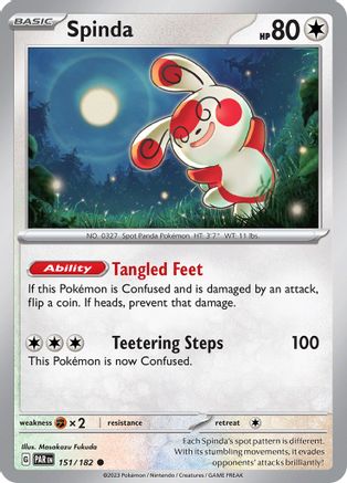 Spinda 151  - Reverse Holofoil SV04 Paradox Rift - Common