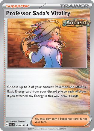 Professor Sada's Vitality 170  - Reverse Holofoil SV04 Paradox Rift - Uncommon