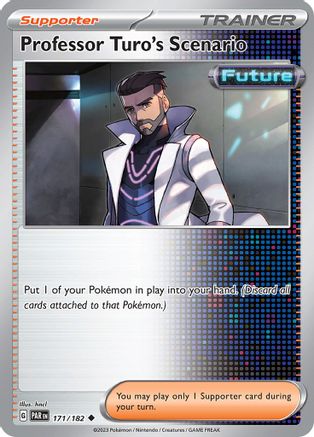 Professor Turo's Scenario 171  - Reverse Holofoil SV04 Paradox Rift - Uncommon