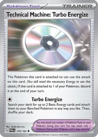 Technical Machine: Turbo Energize 179  - Reverse Holofoil SV04 Paradox Rift - Uncommon