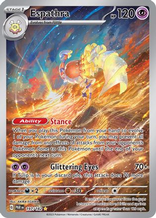 Espathra 197/182  - Holofoil SV04 Paradox Rift - Illustration Rare