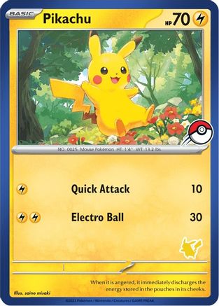 Pikachu (Blue Border)  My First Battle - Unconfirmed