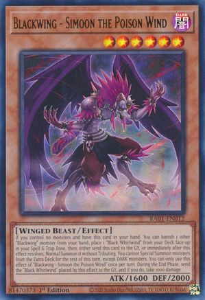 Blackwing - Simoon the Poison Wind (UR) (RA01-EN012) - 25th Anniversary Rarity Collection 1st Edition