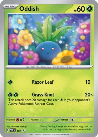 Oddish 102  SV Scarlet & Violet Promo Cards - Promo
