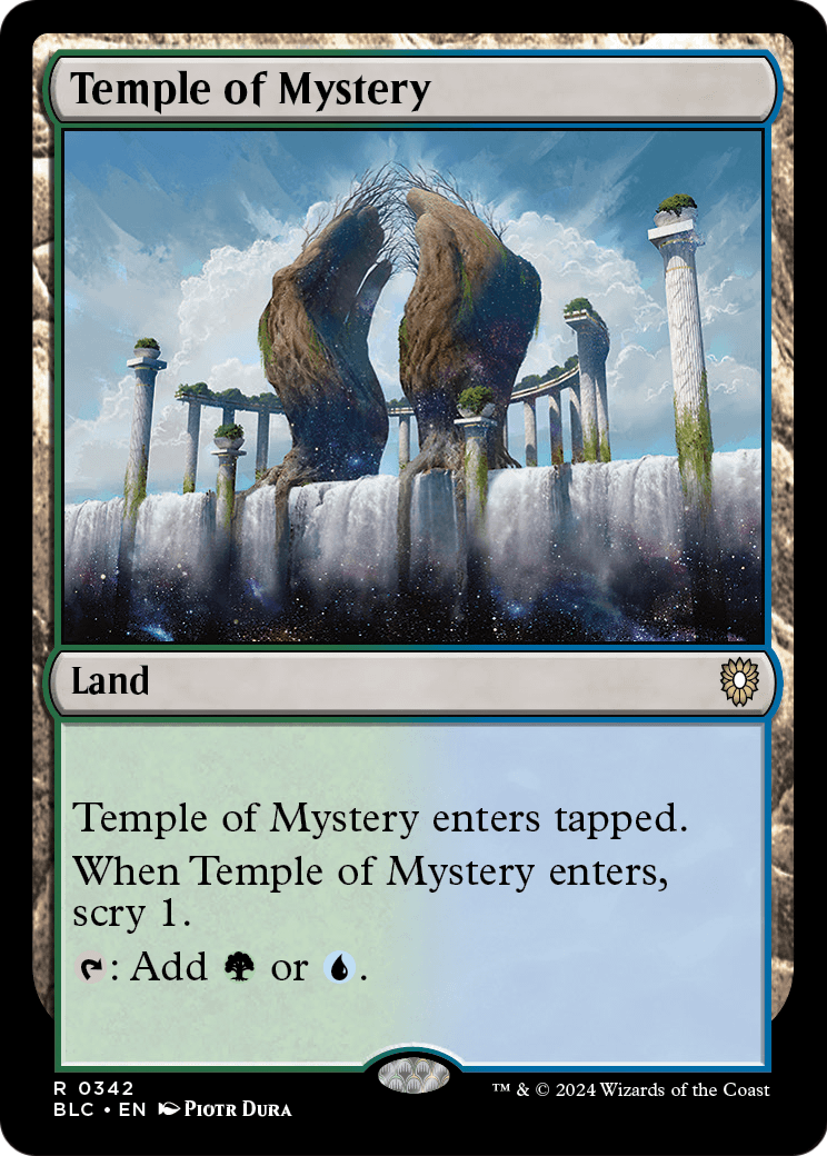 Temple of Mystery (BLC-342) - Bloomburrow Commander