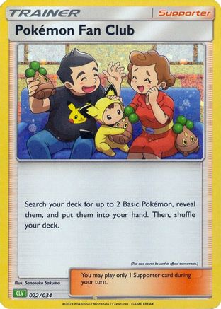 Pokemon Fan Club (CLV) 022  - Holofoil Trading Card Game Classic - Classic Collection