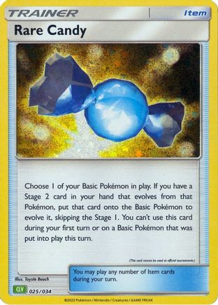 Rare Candy (CLV) 025  - Holofoil Trading Card Game Classic - Classic Collection