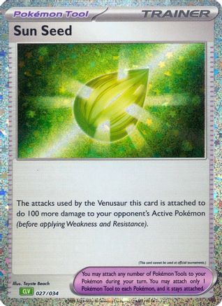Sun Seed 027  - Holofoil Trading Card Game Classic - Classic Collection