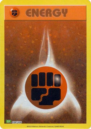 Basic Fighting Energy 034  - Holofoil Trading Card Game Classic - Classic Collection