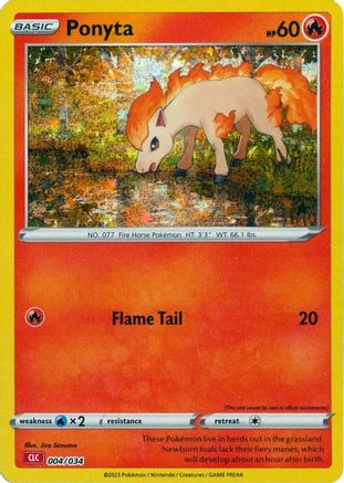Ponyta 004  - Holofoil Trading Card Game Classic - Classic Collection