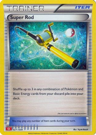 Super Rod (CLC) 027  - Holofoil Trading Card Game Classic - Classic Collection