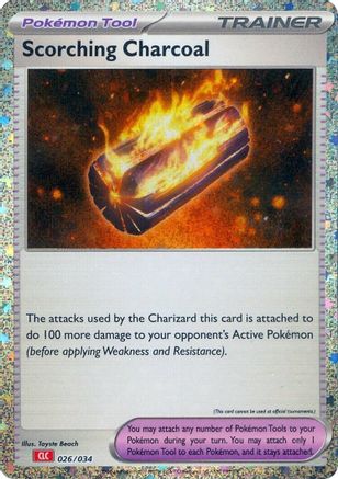 Scorching Charcoal 026  - Holofoil Trading Card Game Classic - Classic Collection