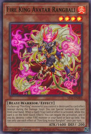 Fire King Avatar Rangbali (SR14-EN003) - Structure Deck: Fire Kings Unlimited