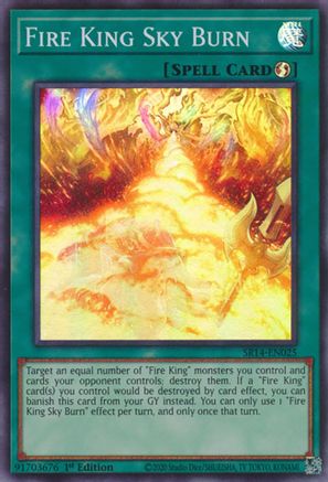 Fire King Sky Burn (SR14-EN025) - Structure Deck: Fire Kings Unlimited