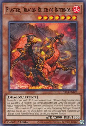 Blaster, Dragon Ruler of Infernos (SR14-EN008) - Structure Deck: Fire Kings Unlimited