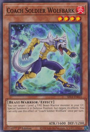 Coach Soldier Wolfbark (SR14-EN011) - Structure Deck: Fire Kings Unlimited