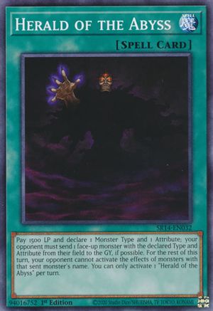 Herald of the Abyss (SR14-EN032) - Structure Deck: Fire Kings 1st Edition