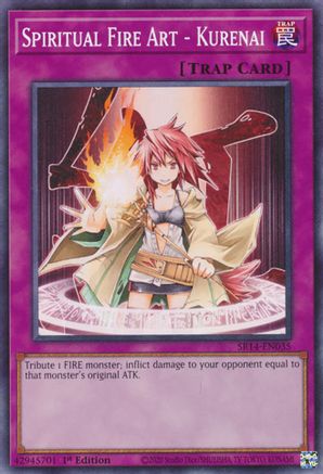 Spiritual Fire Art - Kurenai (SR14-EN035) - Structure Deck: Fire Kings 1st Edition