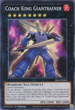 Coach King Giantrainer (SR14-EN041) - Structure Deck: Fire Kings 1st Edition