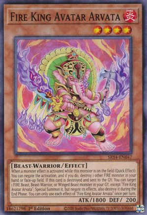 Fire King Avatar Arvata (SR14-EN047) - Structure Deck: Fire Kings 1st Edition