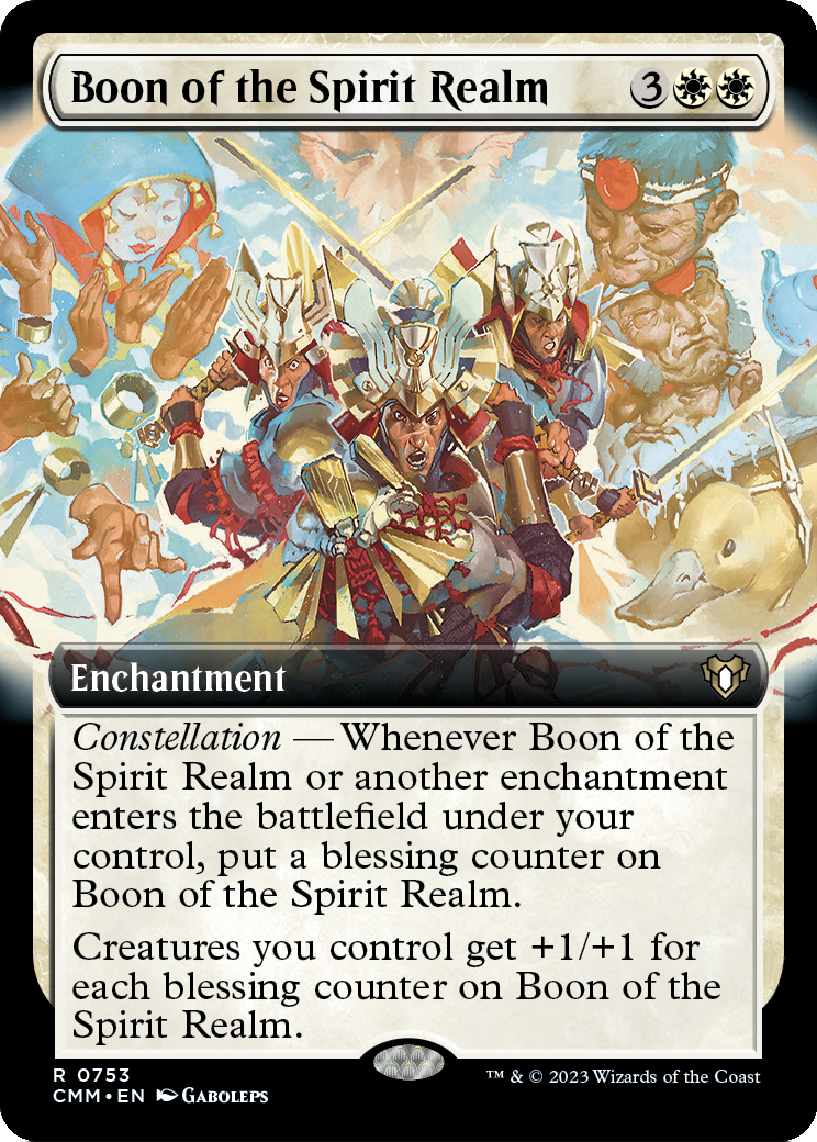 Boon of the Spirit Realm (Extended Art) (CMM-753) - Commander Masters: (Extended Art)