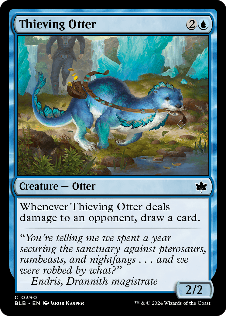 Thieving Otter (BLB-390) - Bloomburrow Foil