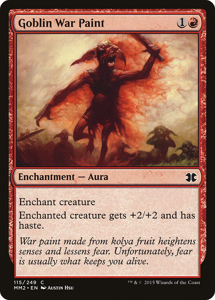 Goblin War Paint (MM2-115) - Modern Masters 2015 Foil