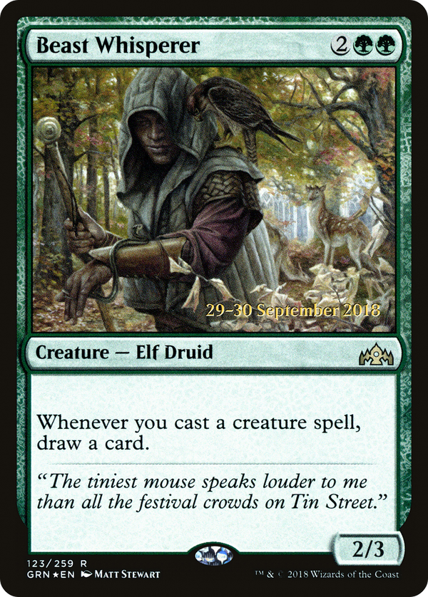 Beast Whisperer (PRE-123) - Guilds of Ravnica Promos Foil