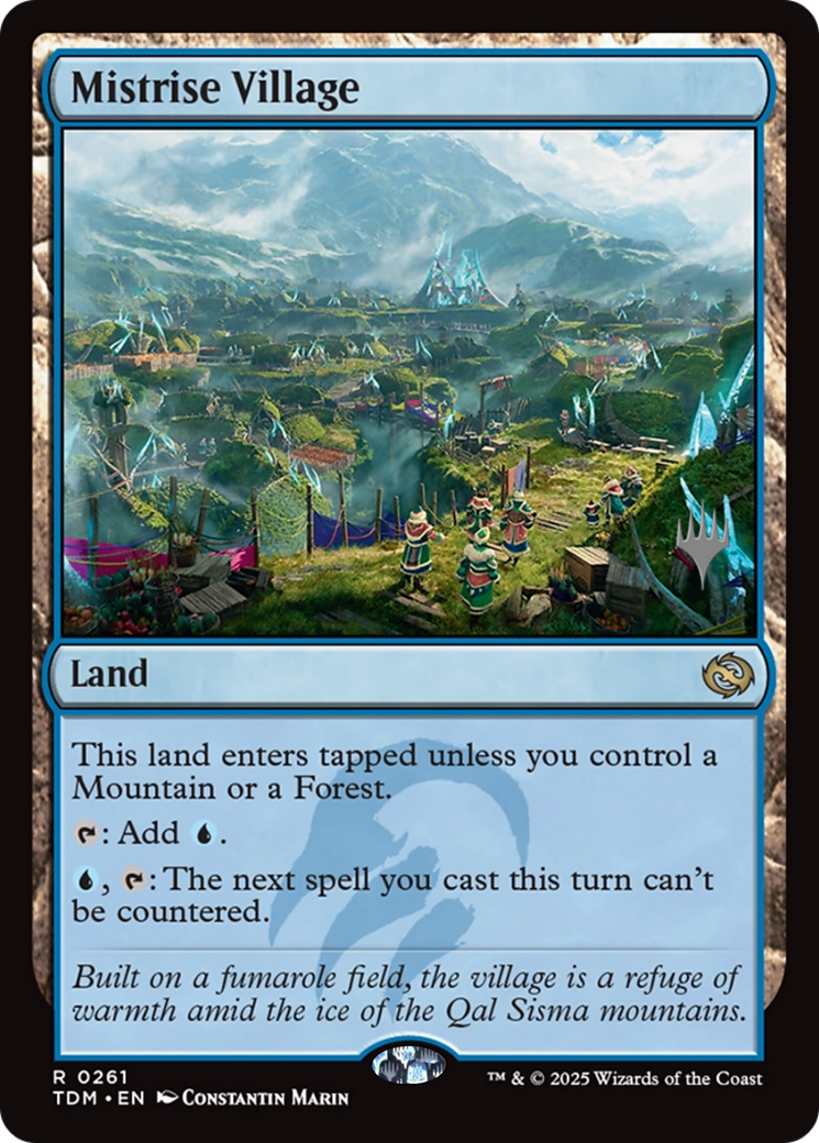 Mistrise Village (PPTDM-261) - Promo Pack: Tarkir: Dragonstorm Foil