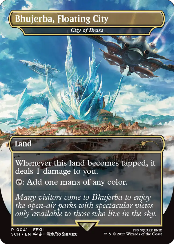 Bhujerba, Floating City - City of Brass (GAME-041) - Game Day & Store Championship Promos / Bhujerba, Floating City (Borderless) Foil