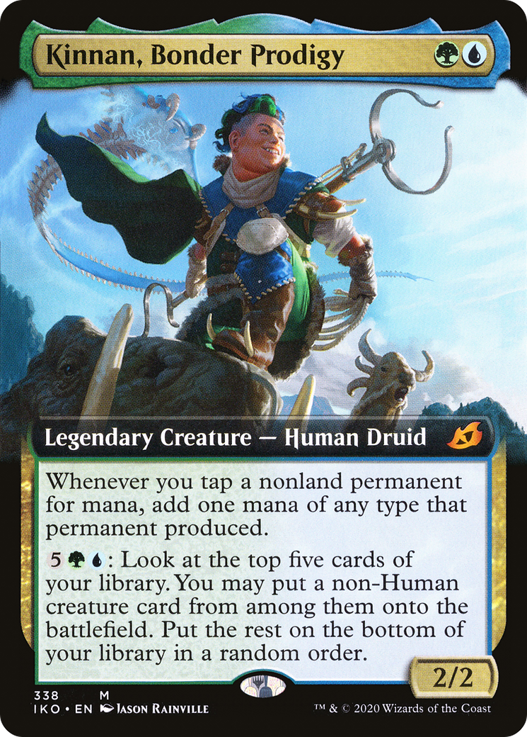 Kinnan, Bonder Prodigy (Extended Art) (IKO-338) - Ikoria: Lair of Behemoths: (Extended Art) Foil