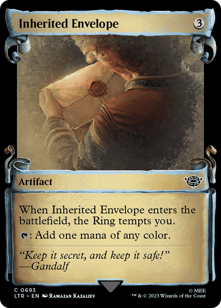 Inherited Envelope (Showcase Scrolls) (LTR-693) - The Lord of the Rings: Tales of Middle-earth: (Showcase)