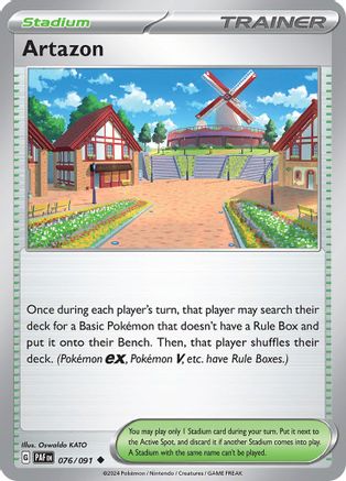 Artazon 076  - Reverse Holofoil SV Paldean Fates - Uncommon
