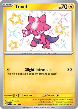 Toxel 140  - Holofoil SV Paldean Fates - Shiny Rare