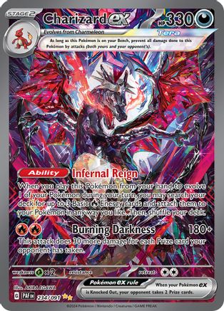 Charizard ex 234/091  - Holofoil SV Paldean Fates - Special Illustration Rare
