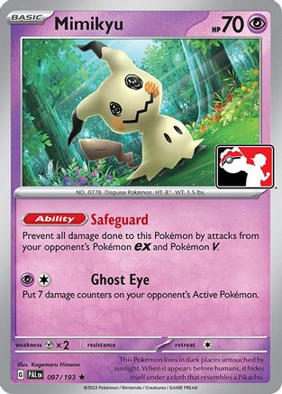 Mimikyu 097  Prize Pack Series Cards - Rare