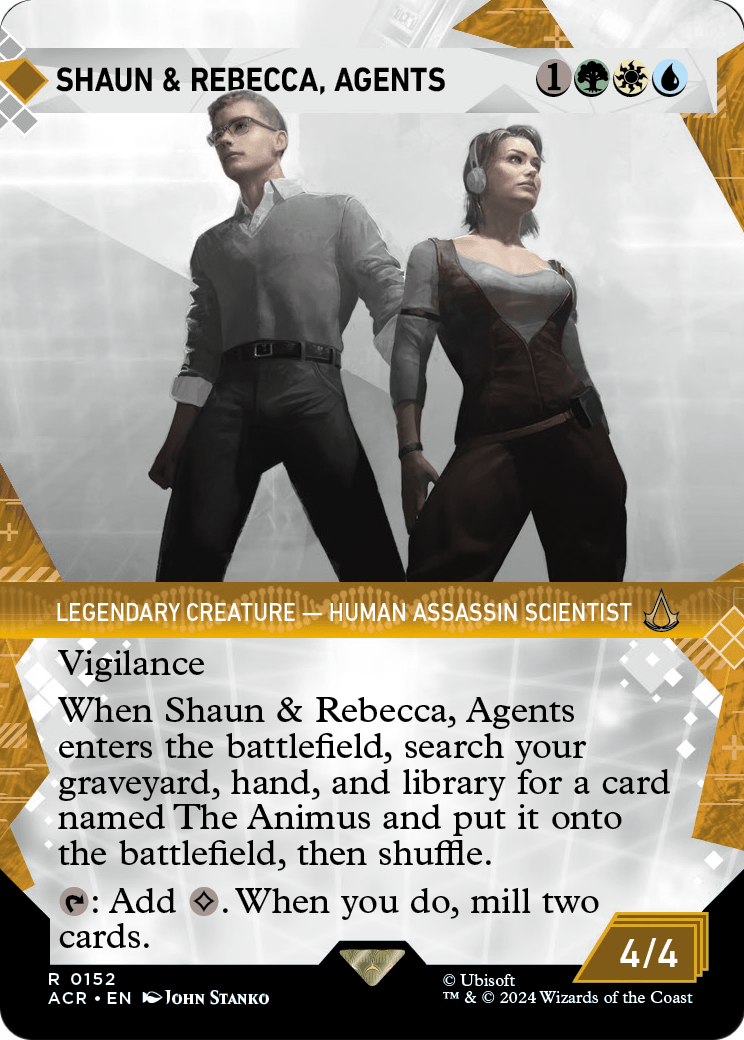 Shaun & Rebecca, Agents (Showcase) (ACR-152) - Assassin's Creed: (Showcase) (Borderless)