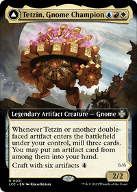 Tetzin, Gnome Champion (Extended Art) (LCC-031) - The Lost Caverns of Ixalan Commander: (Extended Art)