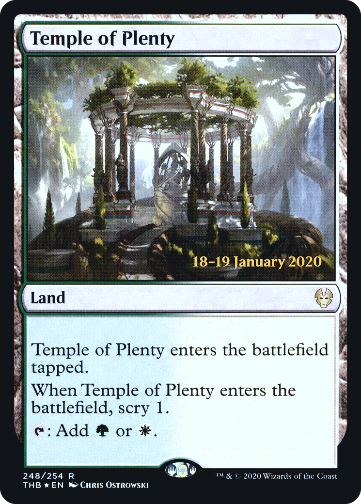 Temple of Plenty (PRE-248) - Theros Beyond Death Promos Foil