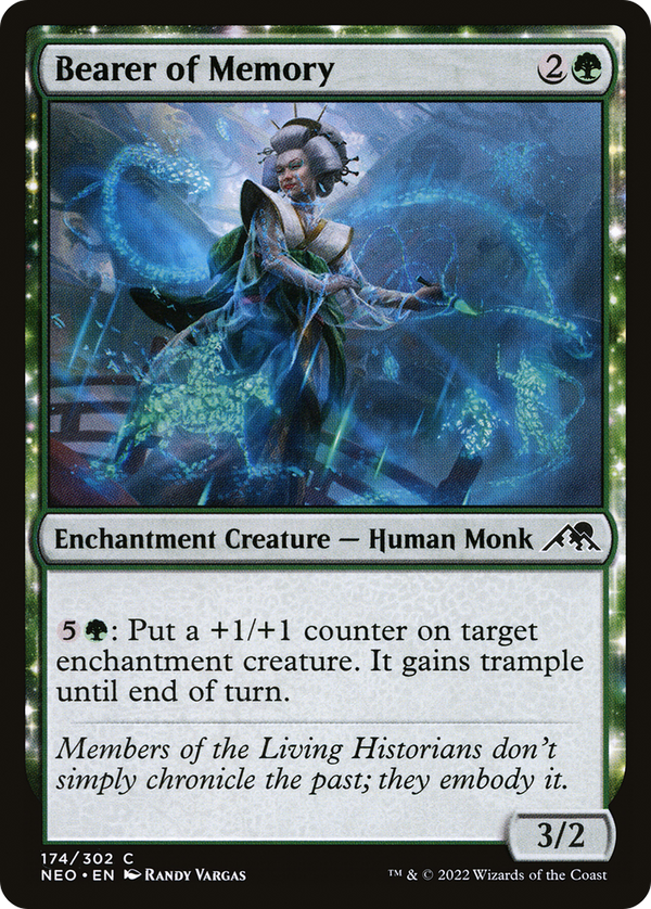 Bearer of Memory (NEO-174) - Kamigawa: Neon Dynasty: (enchantment)