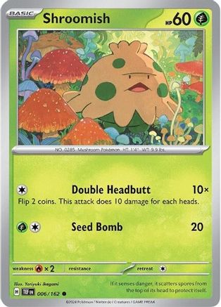 Shroomish 006  - Reverse Holofoil SV05 Temporal Forces - Common