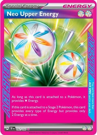 Neo Upper Energy 162  - Holofoil SV05 Temporal Forces - ACE SPEC Rare