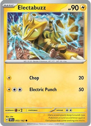 Electabuzz 053  - Reverse Holofoil SV05 Temporal Forces - Common
